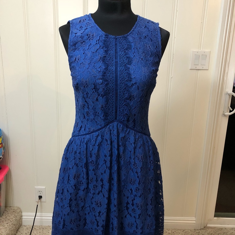 Greylin blue lace dress